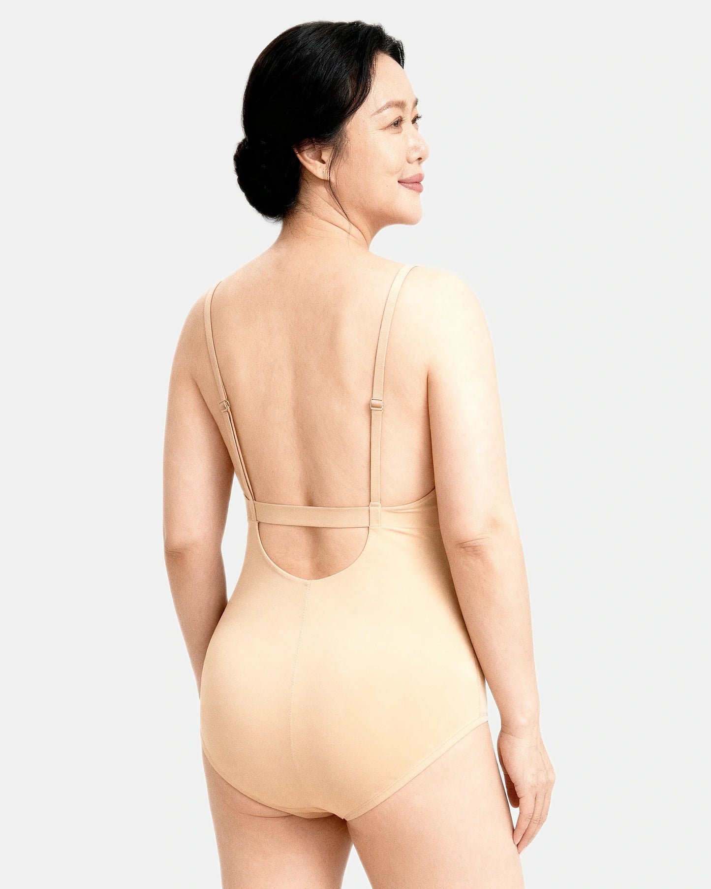 women's shapewear bodysuit low back Sand — Wear Rose