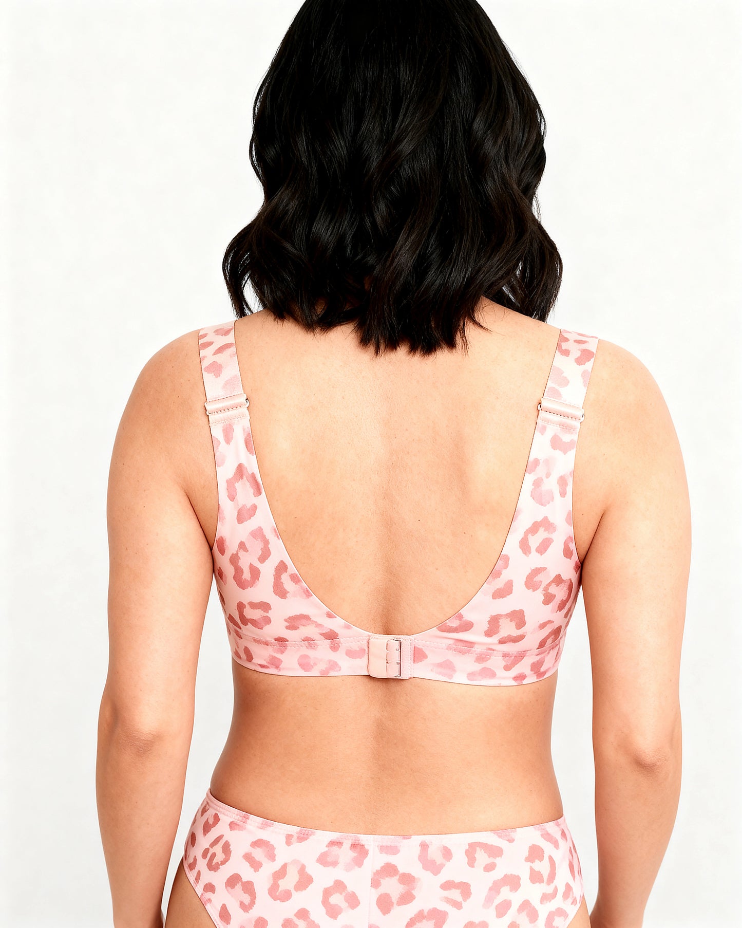 wireless bra full coverage wireless daily bra comfortable wireless Pink Leopard — Wear Rose