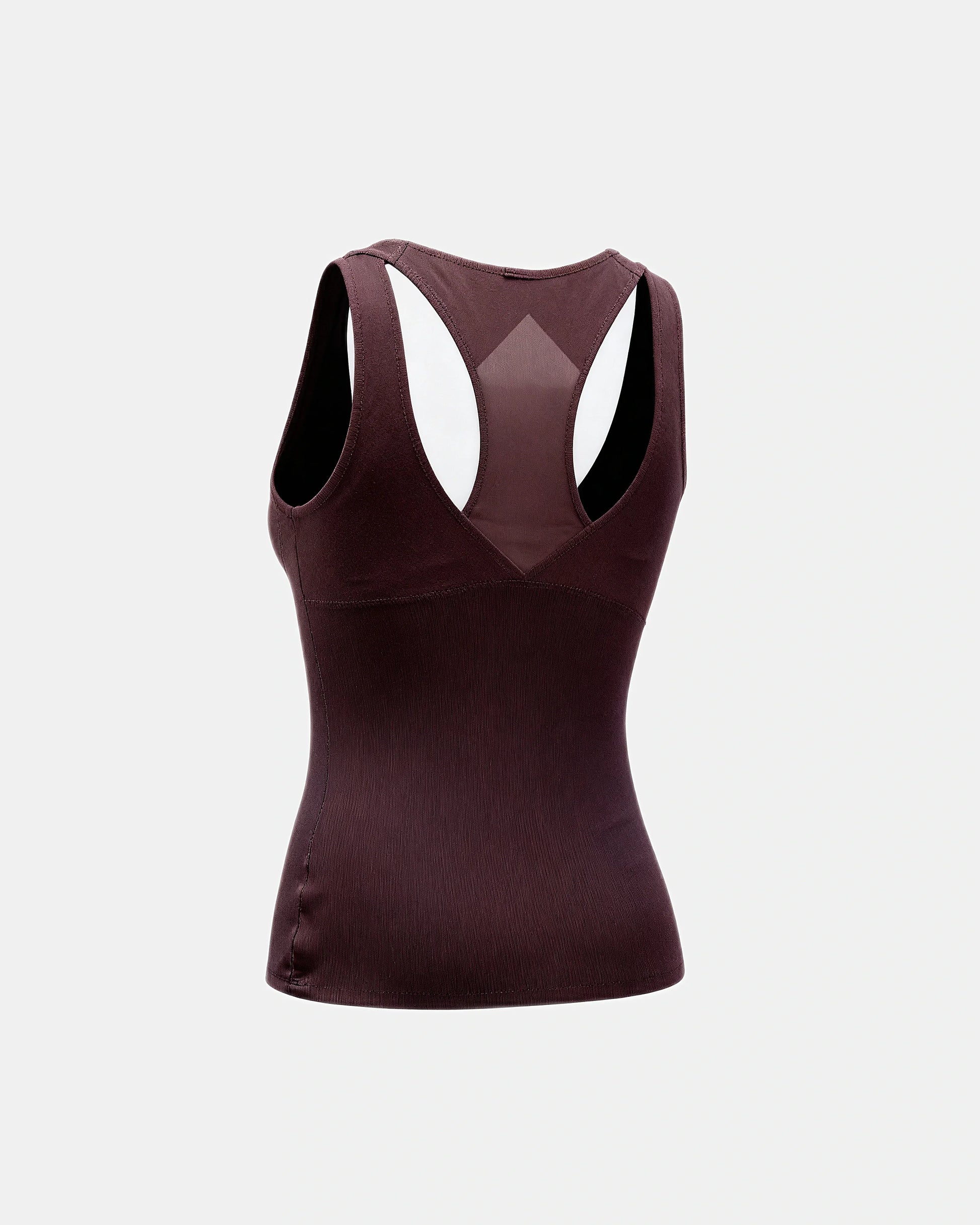 built in bra support tank Aubergine — Wear Rose