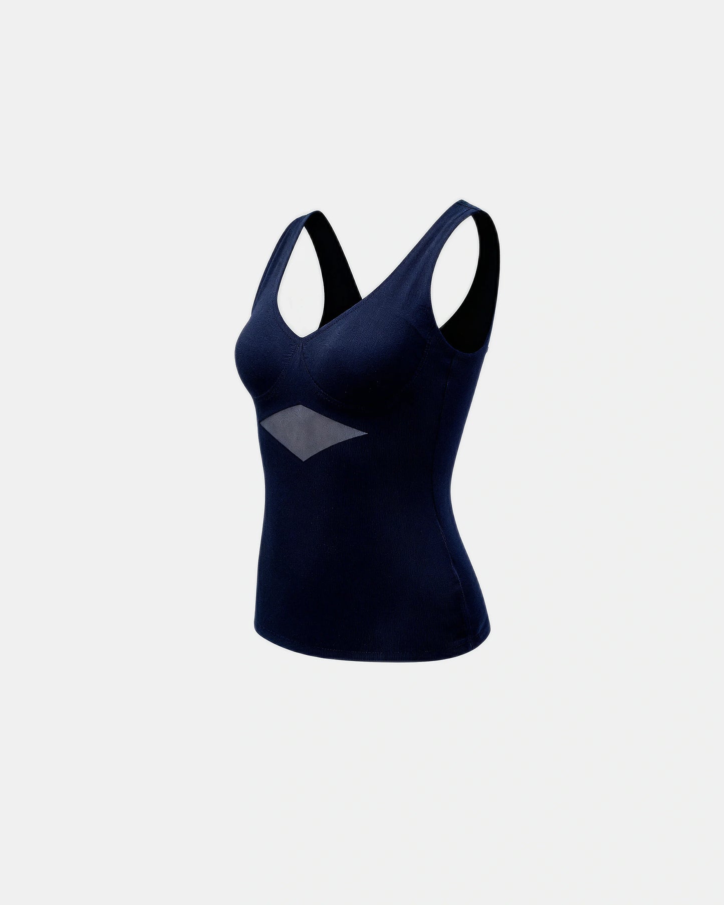 built in bra support tank Navy — Wear Rose
