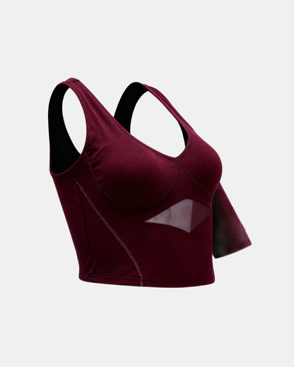 built in bra support tank Plum — Wear Rose