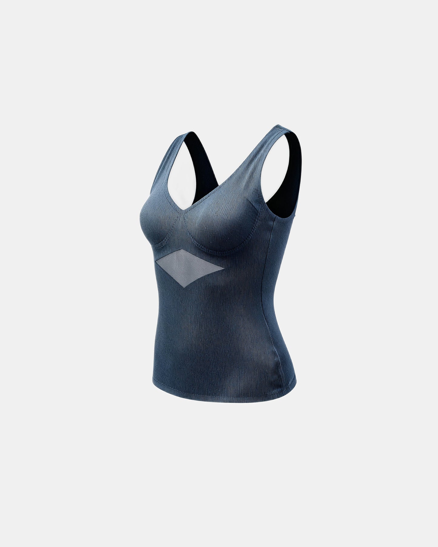 built in bra support tank Slate — Wear Rose