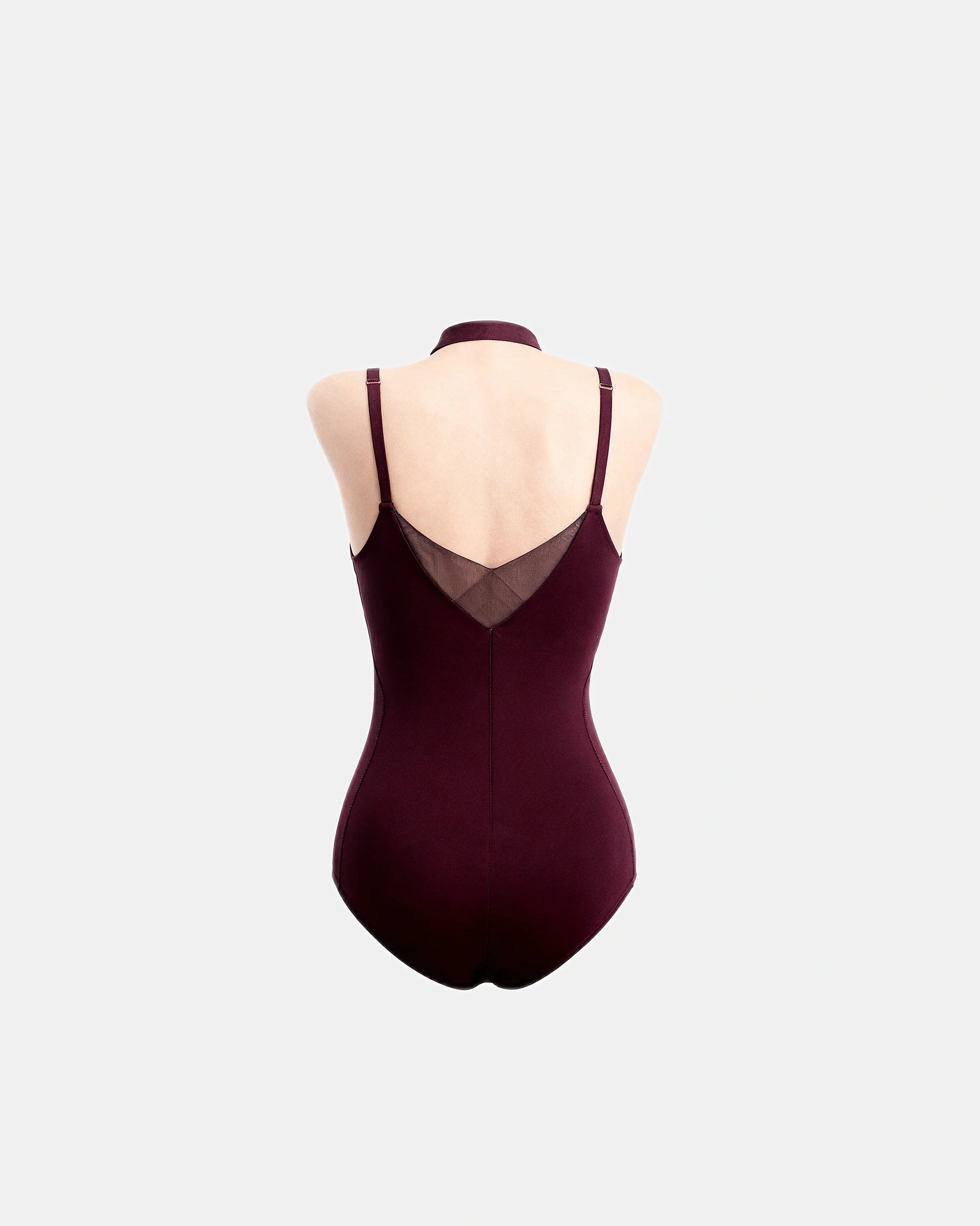 cross front cami bodysuit Plum — Wear Rose
