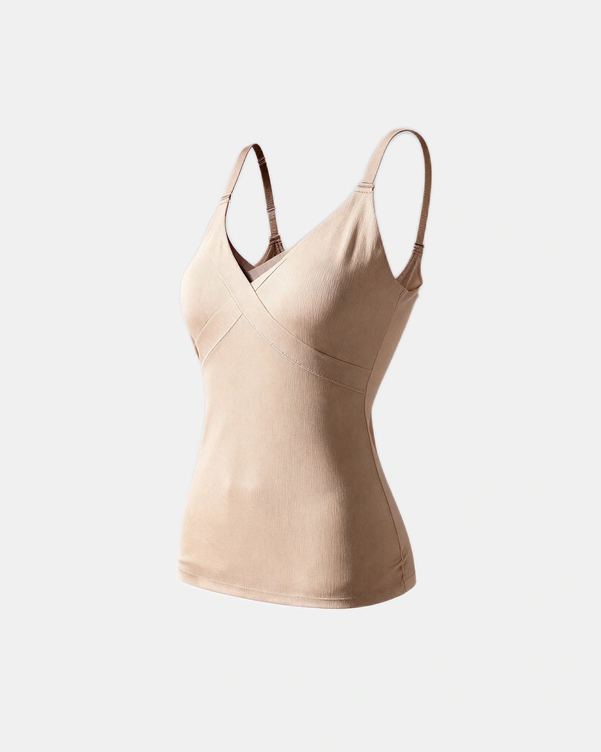 cross front support cami Taupe — Wear Rose
