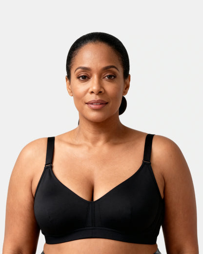 daily comfort wireless shaper bra Black — Wear Rose