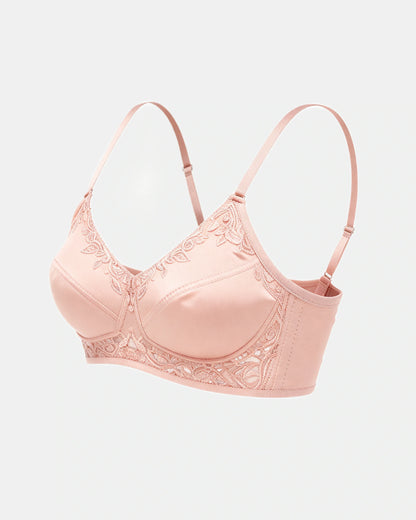 floral lace support bra Blush — Wear Rose
