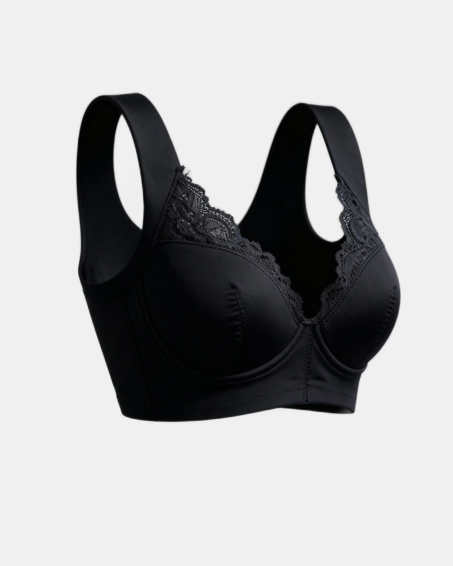 front closure lace bra Black — Wear Rose