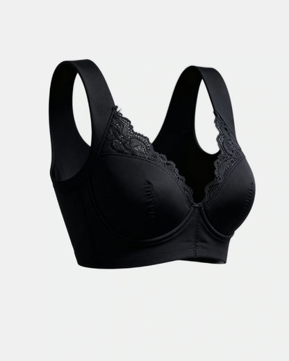 front closure lace bra Black — Wear Rose