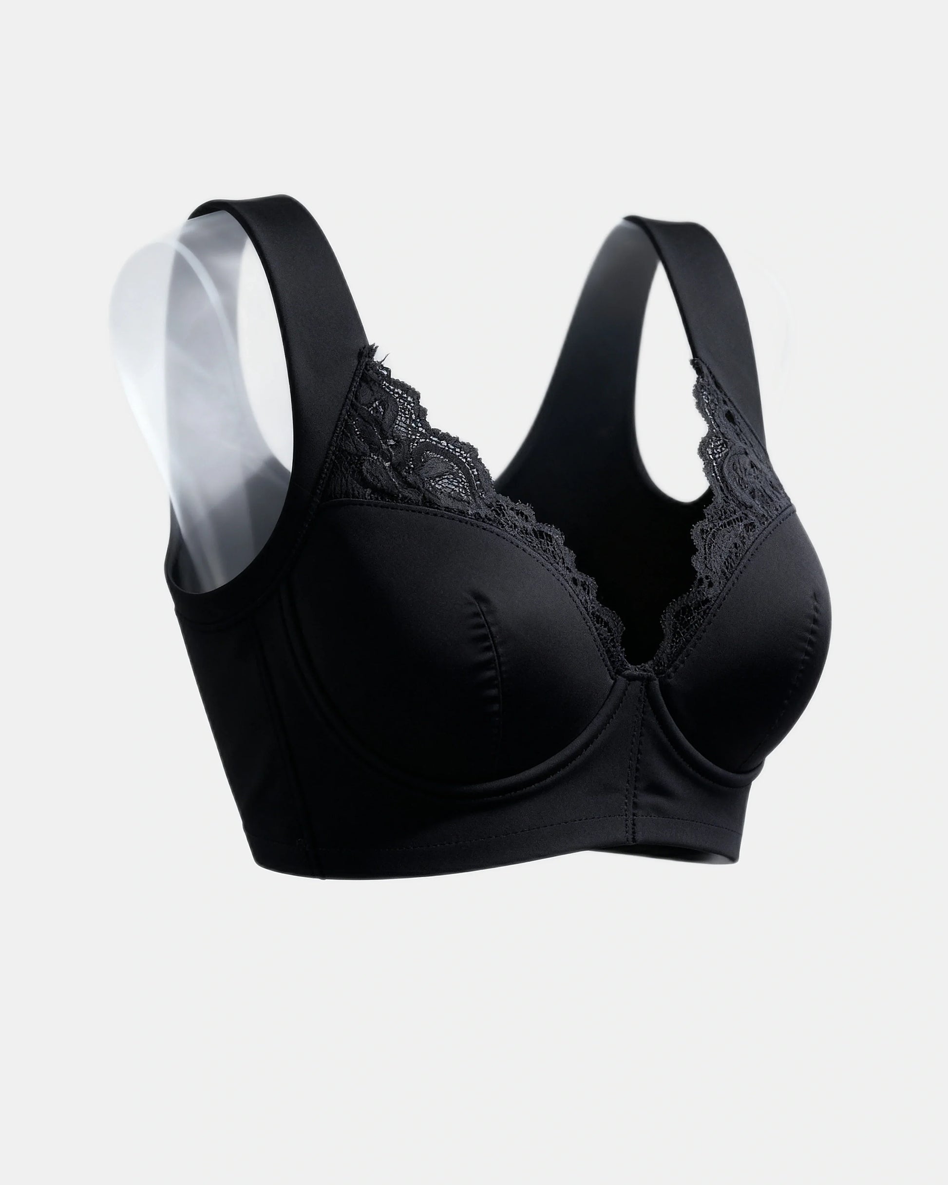 front closure lace bra Black — Wear Rose