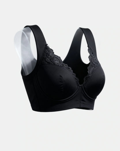 front closure lace bra Black — Wear Rose
