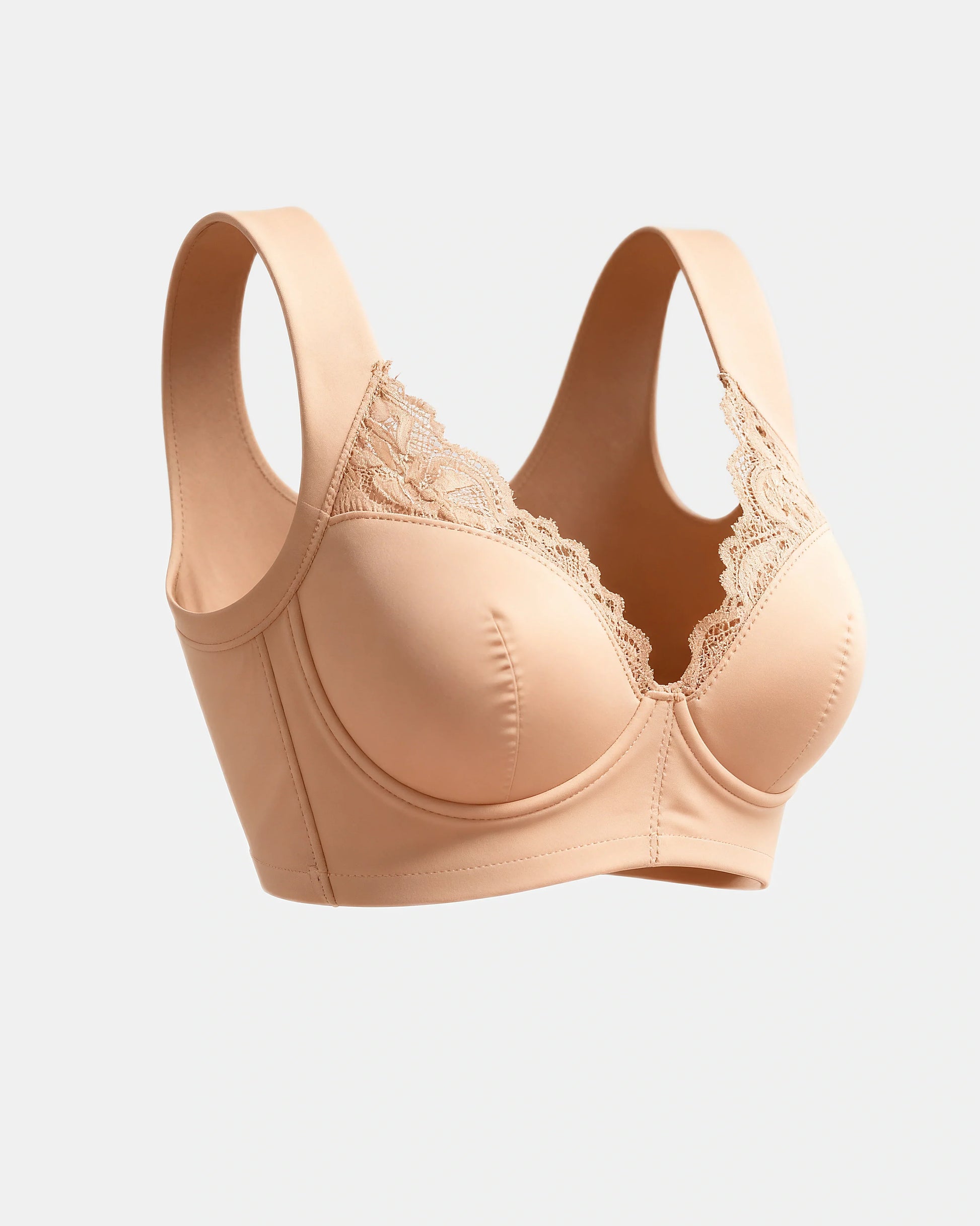 front closure lace bra Nude — Wear Rose