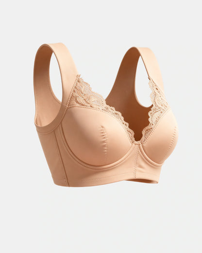 front closure lace bra Nude — Wear Rose