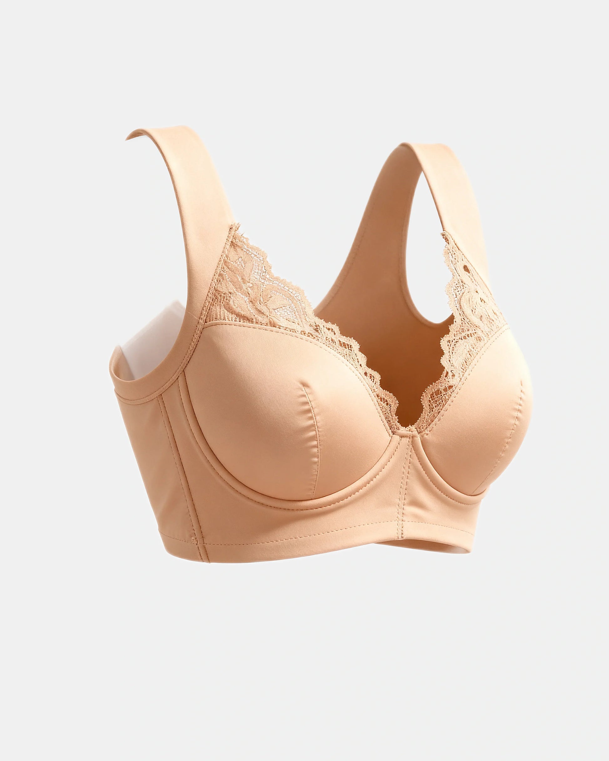 front closure lace bra Nude — Wear Rose