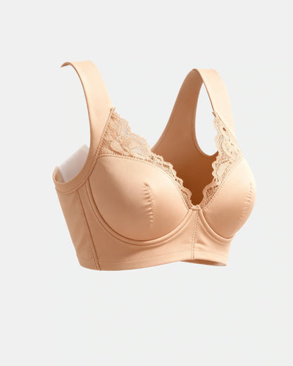 front closure lace bra Nude — Wear Rose