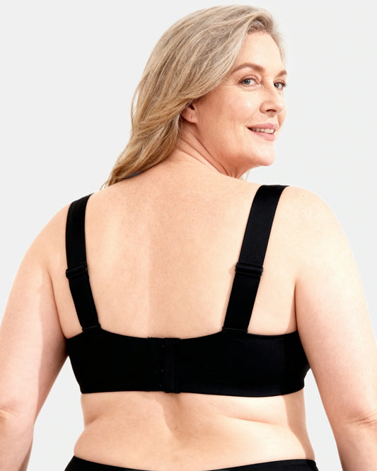 women's wireless front-closure lace bra Black — Wear Rose