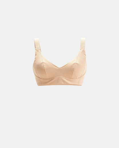 full coverage longline smoothing bra Beige — Wear Rose