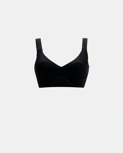 full coverage longline smoothing bra Black — Wear Rose