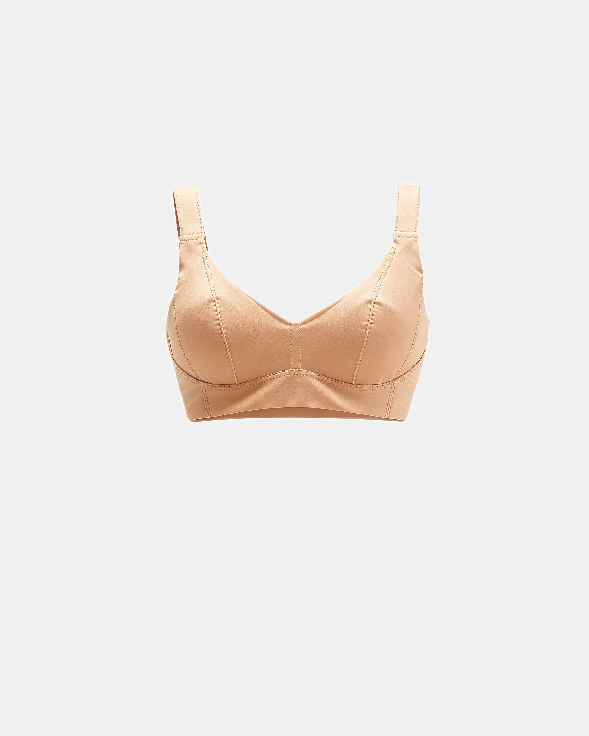full coverage longline smoothing bra Nude — Wear Rose