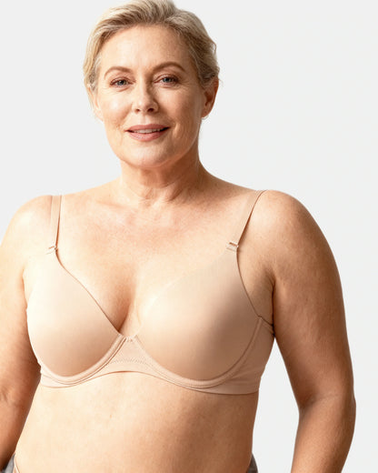 full coverage push up bra Beige — Wear Rose