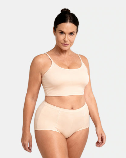 high waist brief Beige — Wear Rose