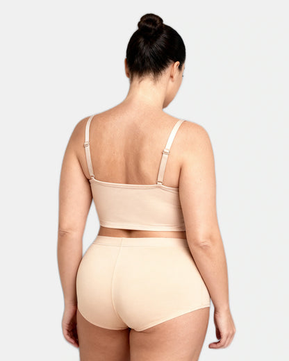 high waist brief Beige — Wear Rose