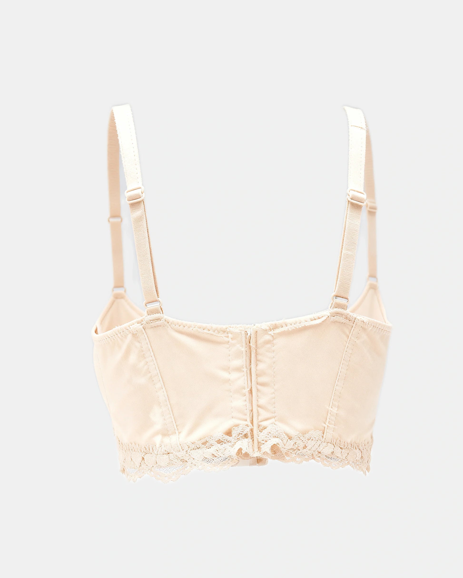lace mesh push up bra Beige — Wear Rose