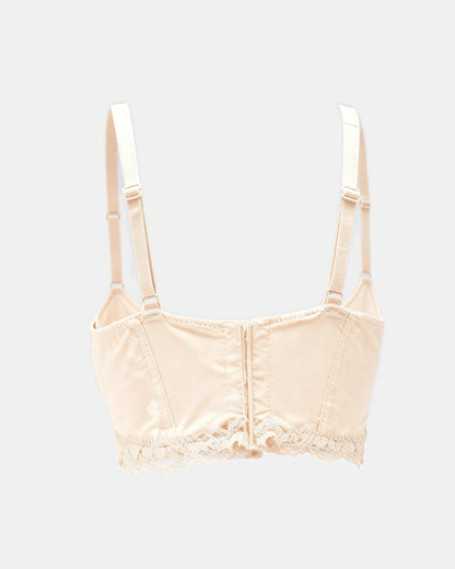 lace mesh push up bra Beige — Wear Rose