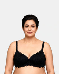 Lace Mesh Push-Up Bra