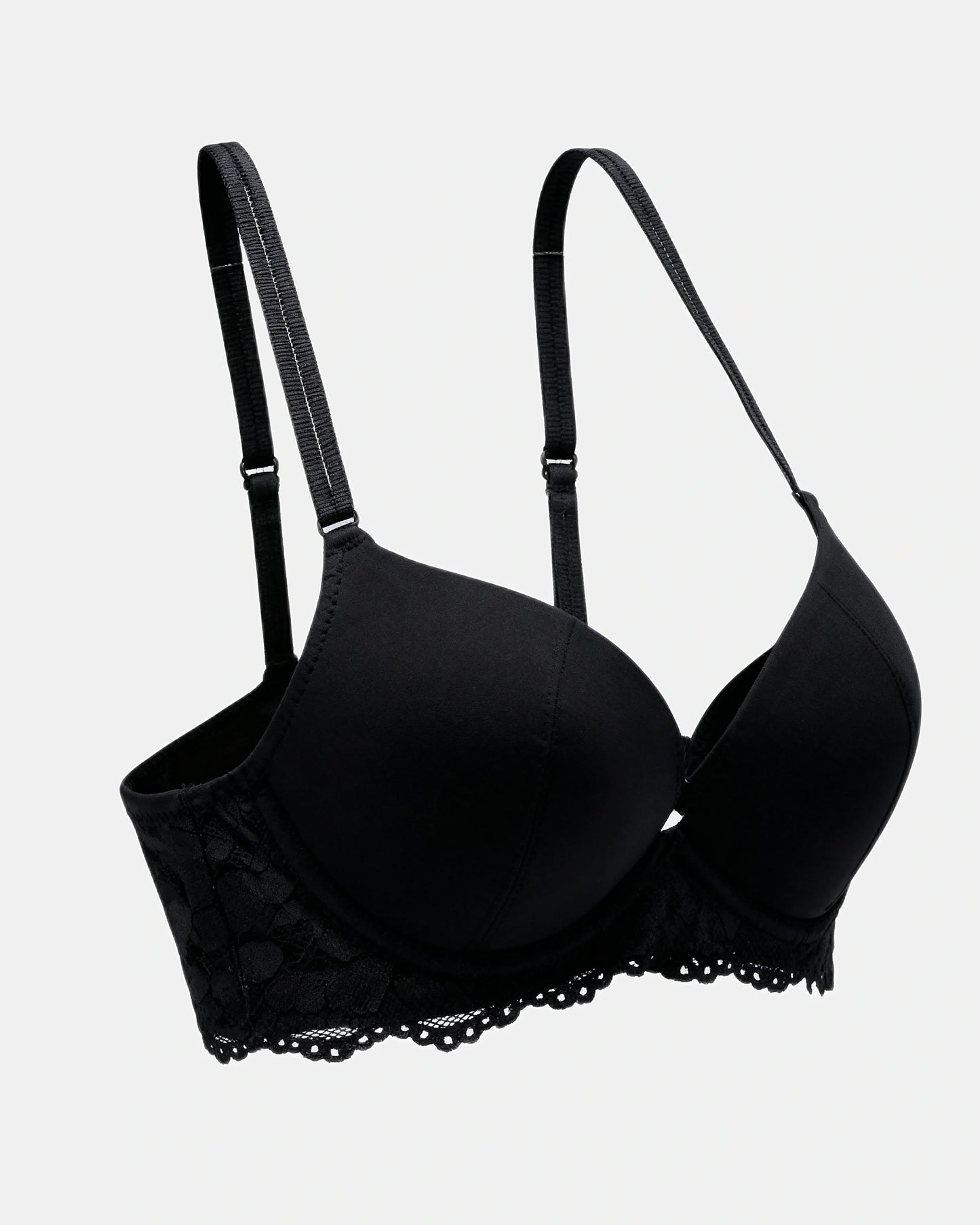 lace mesh push up bra Black — Wear Rose