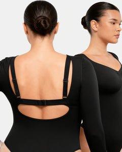 Women's Shapewear Bodysuit Long Sleeve Ruched VIP