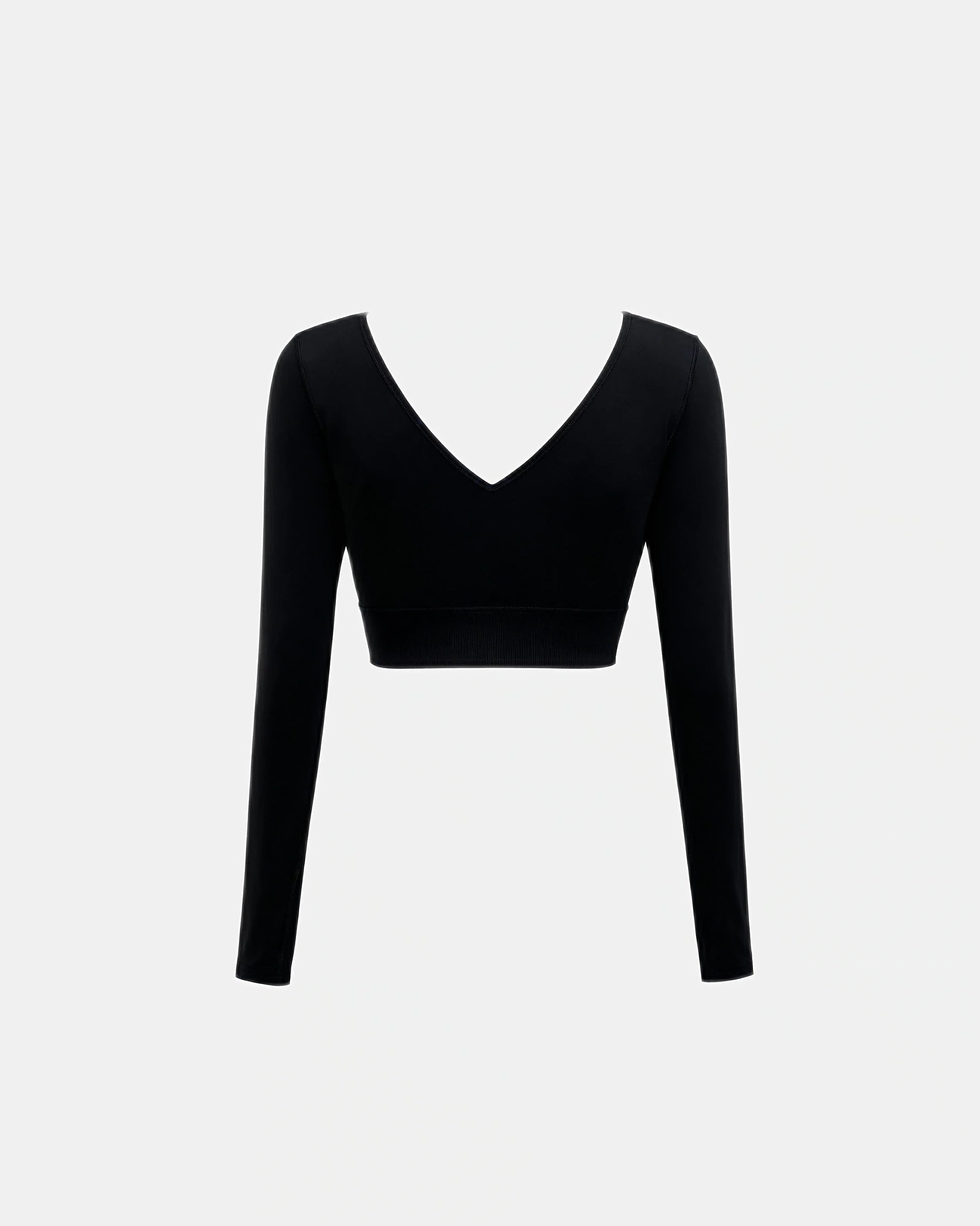 long sleeve ruched bodysuit Black — Wear Rose