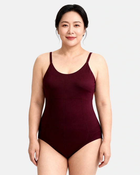 low back sculpting bodysuit Plum — Wear Rose