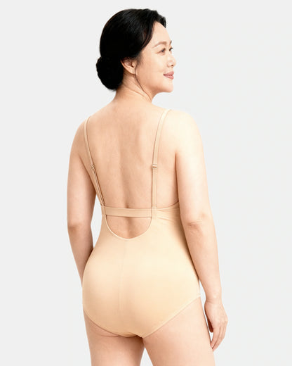 low back sculpting bodysuit Sand — Wear Rose