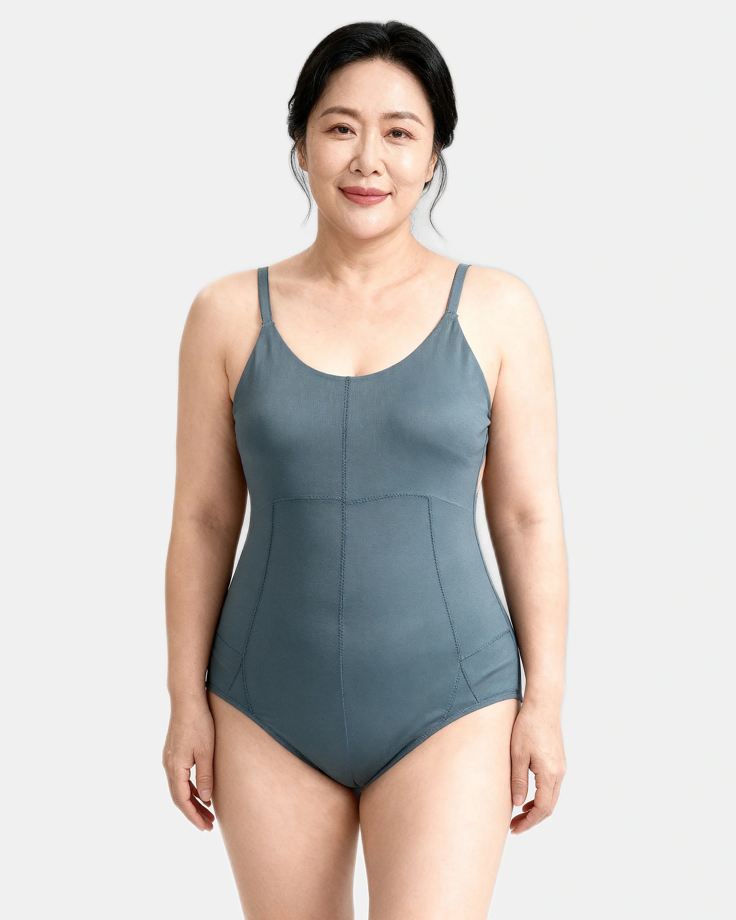 low back sculpting bodysuit Slate — Wear Rose