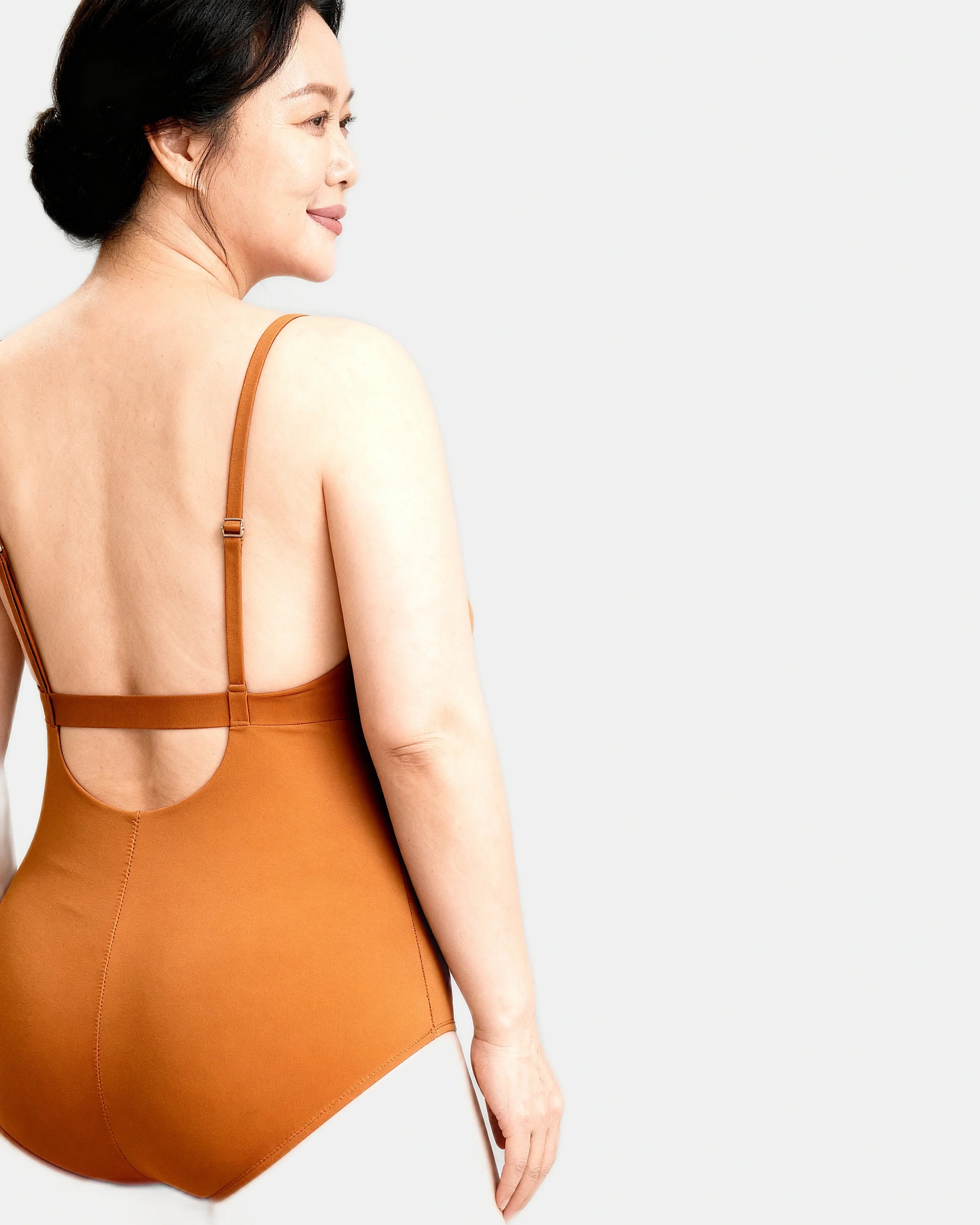 low back sculpting bodysuit Toffee — Wear Rose