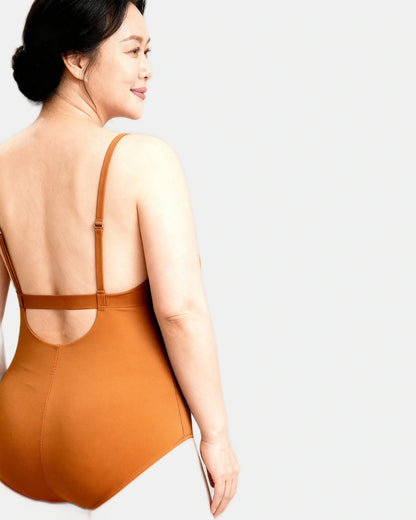 low back sculpting bodysuit Toffee — Wear Rose