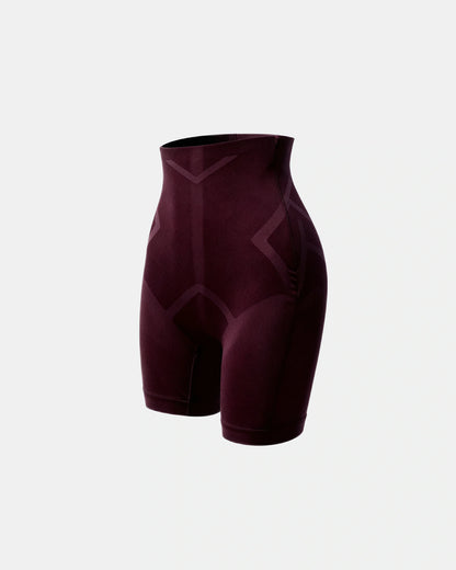 mesh sculpting high waist short Plum — Wear Rose