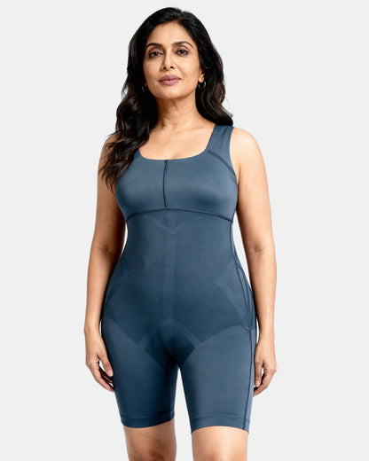 mesh sculpting high waist short Slate — Wear Rose