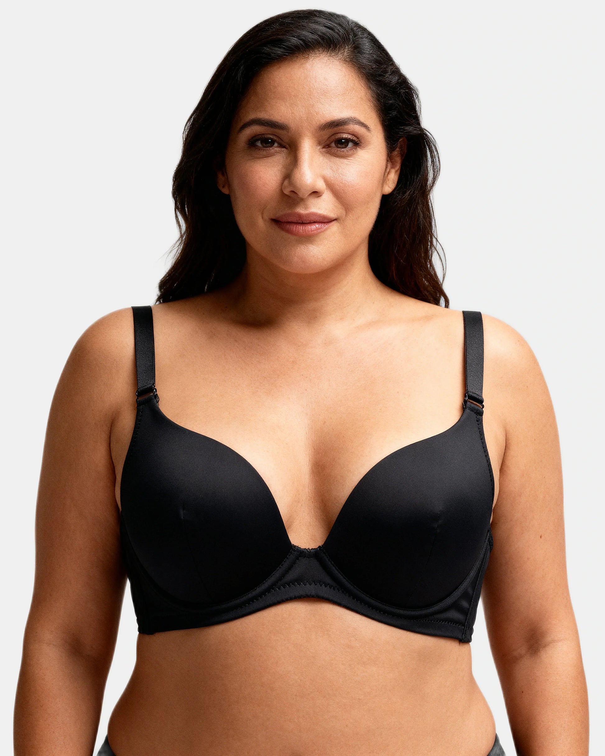 seamless strapless front closure bra Black — Wear Rose