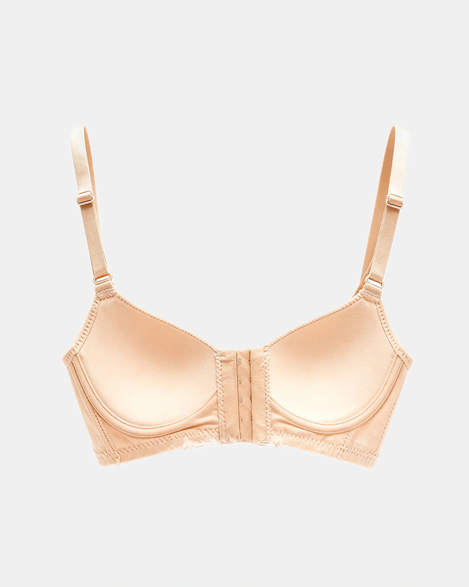 seamless strapless front closure bra Nude — Wear Rose