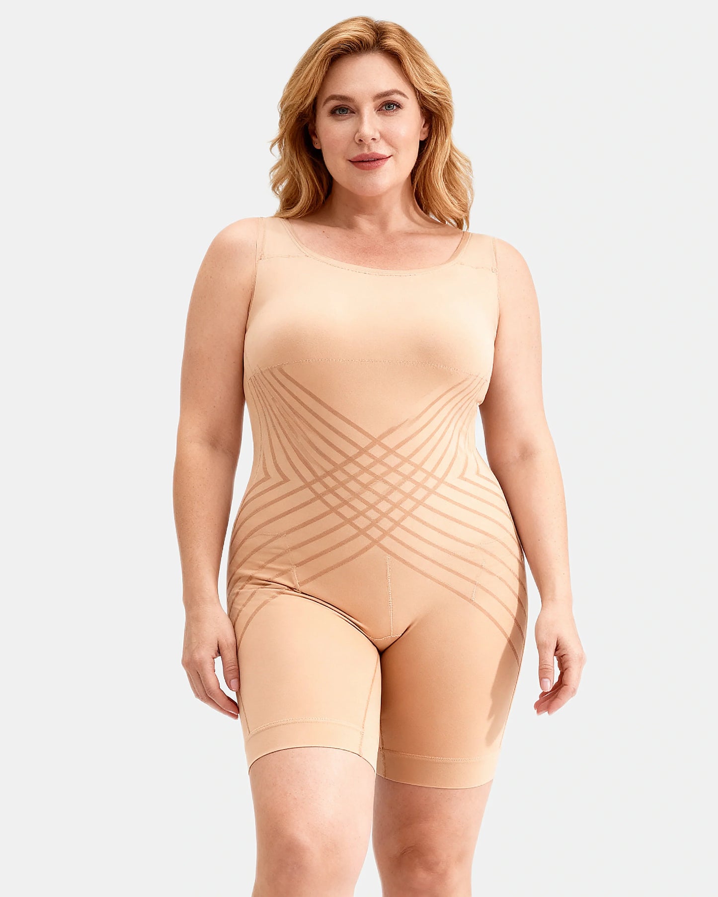 smoothing high waist shaping short Sand — Wear Rose