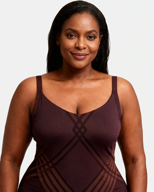 smoothing support cami Aubergine — Wear Rose