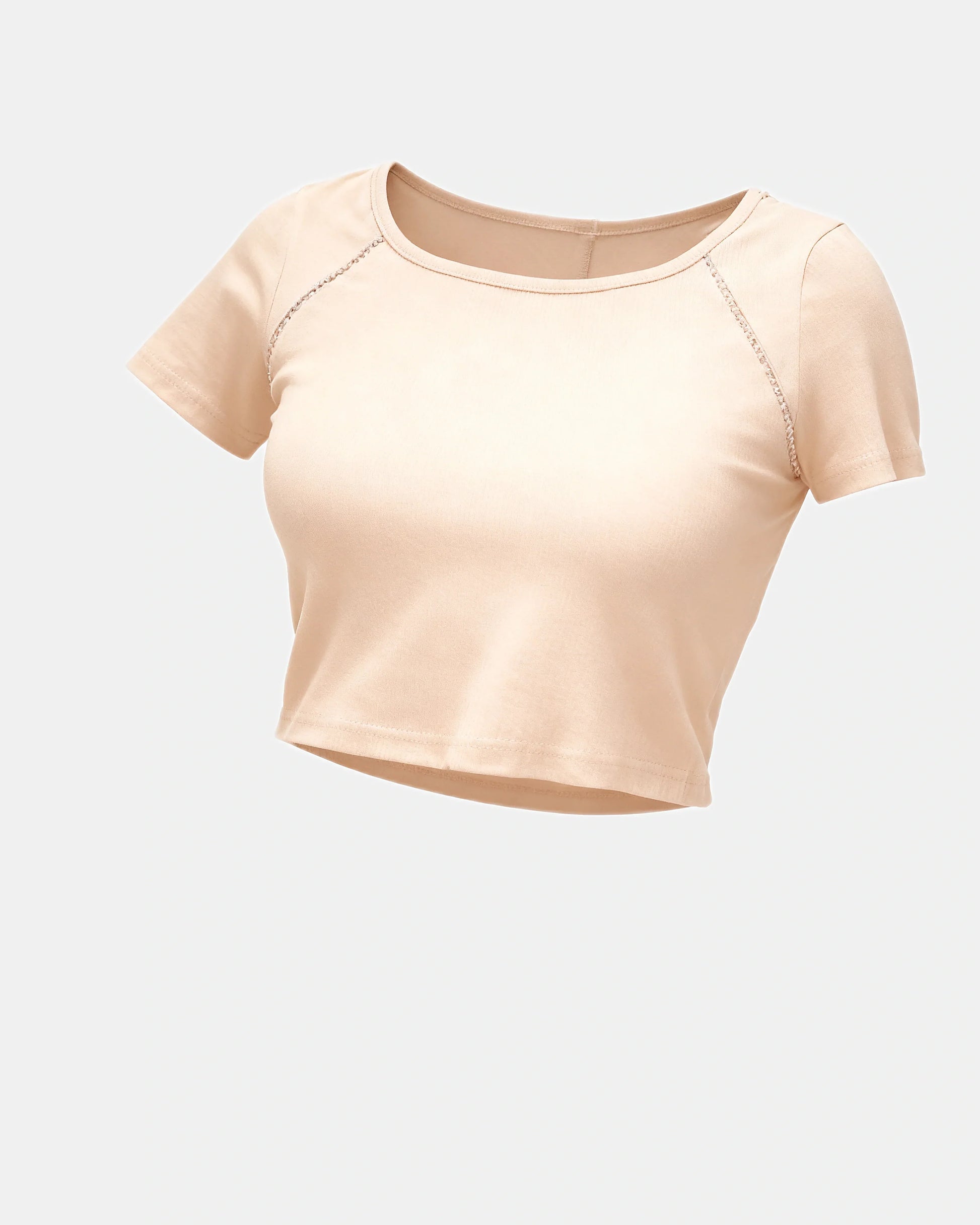 square neck ribbed tank Beige — Wear Rose