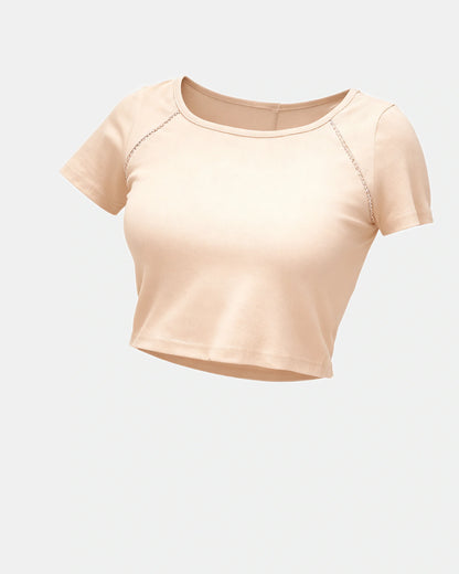 square neck ribbed tank Beige — Wear Rose