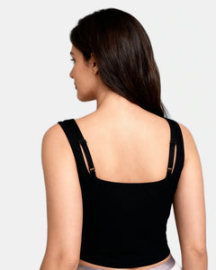 Women's Seamless Tank Square Neck Ribbed VIP
