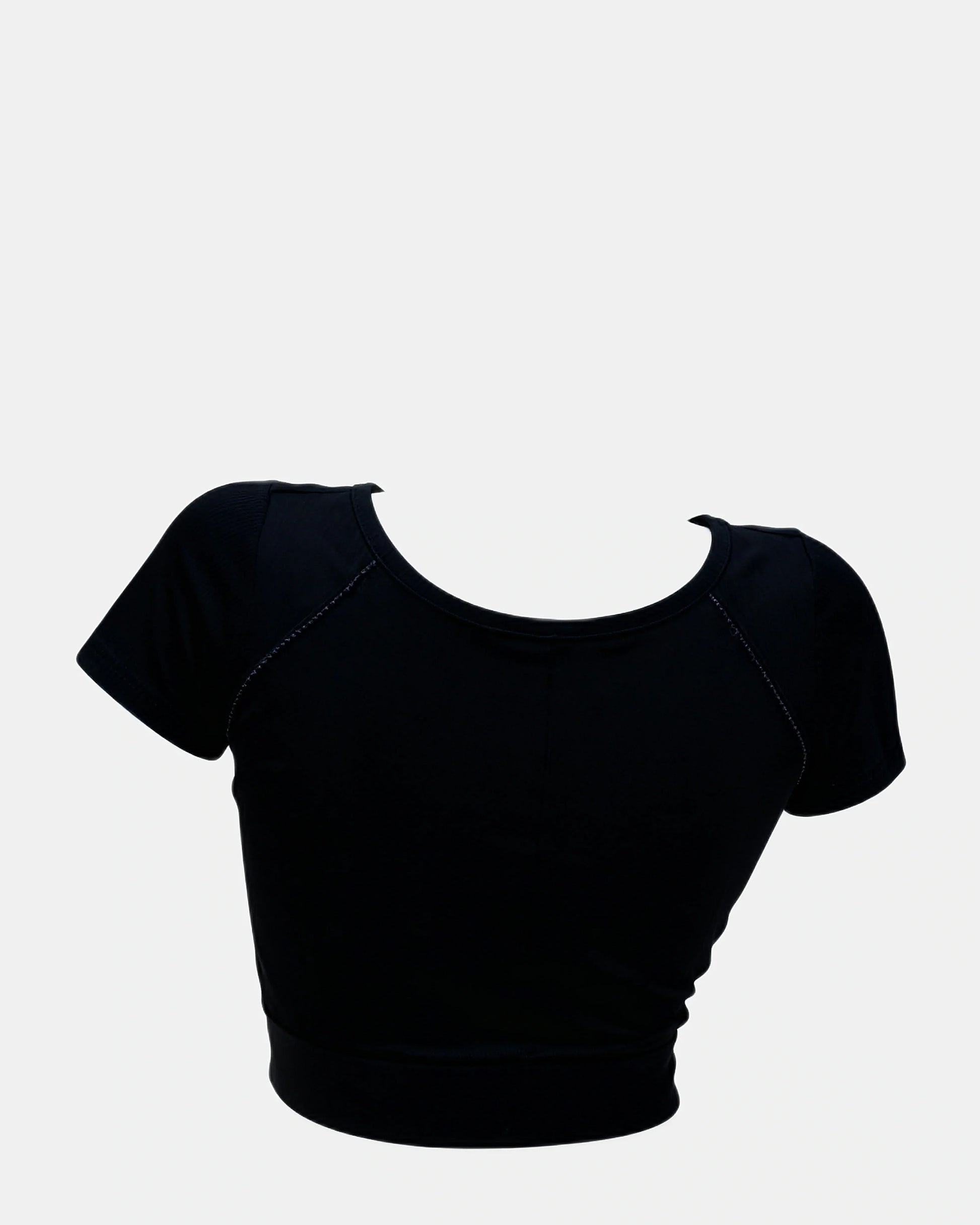square neck ribbed tank Black — Wear Rose