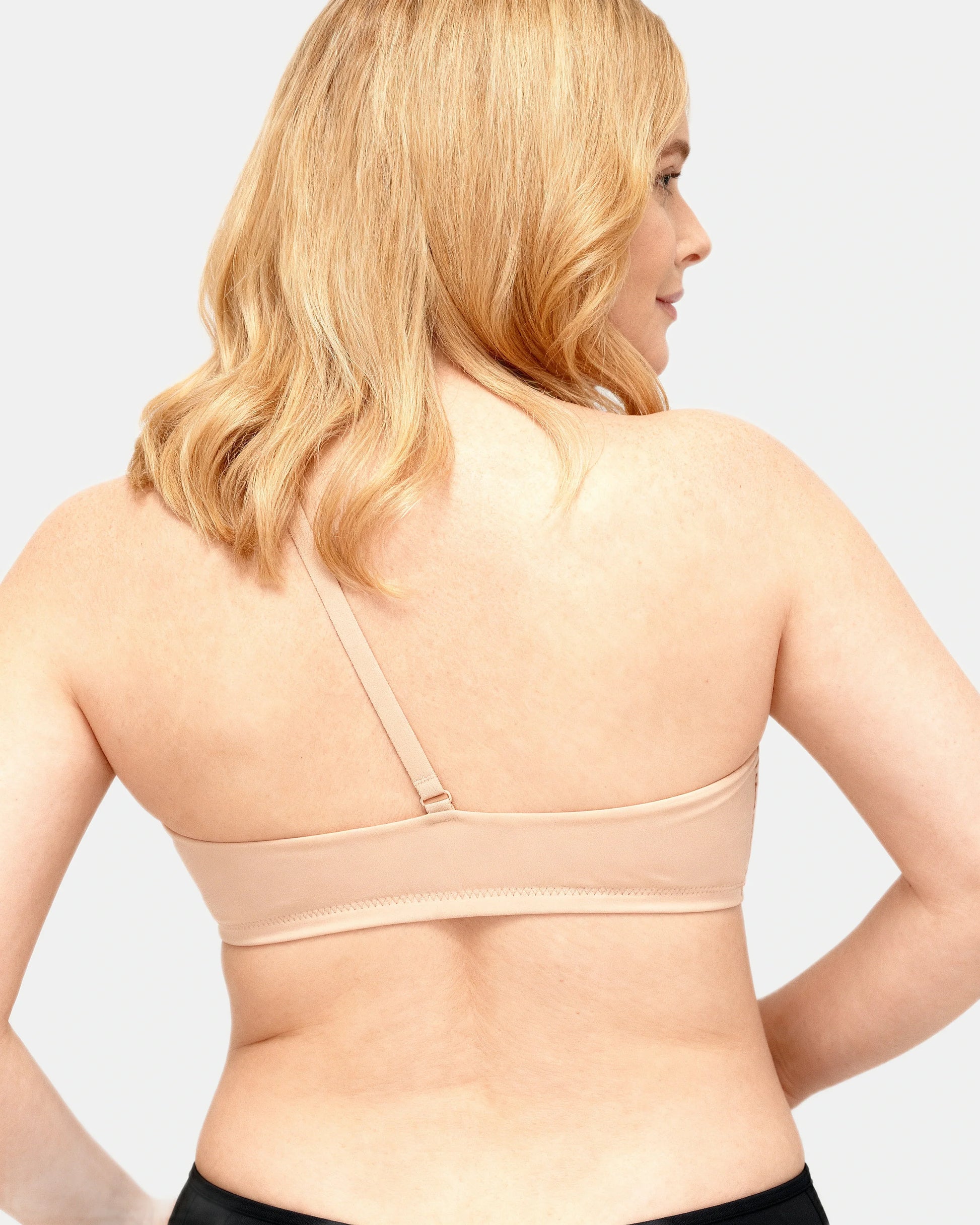 strapless wrap bra Beige — Wear Rose