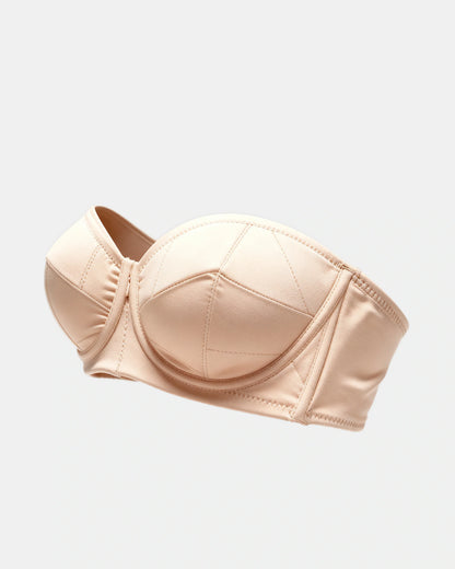 strapless wrap bra Beige — Wear Rose