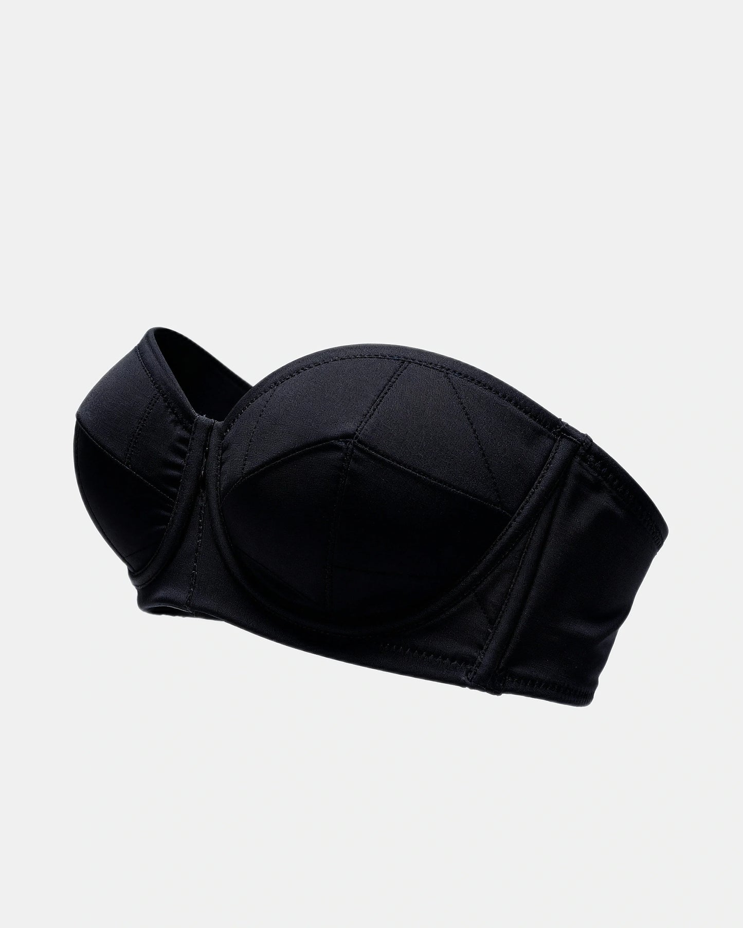 strapless wrap bra Black — Wear Rose