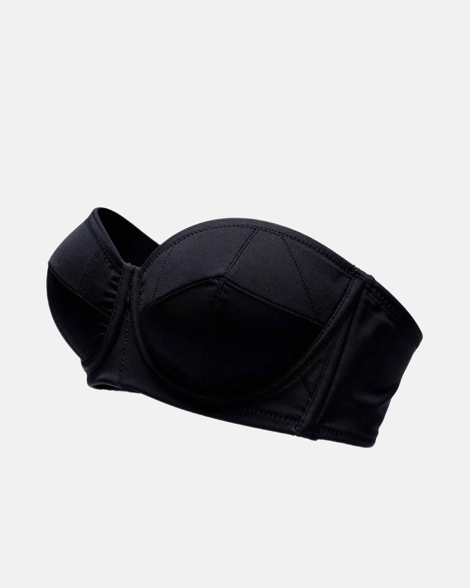 strapless wrap bra Black — Wear Rose